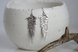 Statement Fern Earrings | Silver Plated