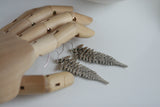 Statement Fern Earrings | Silver Plated