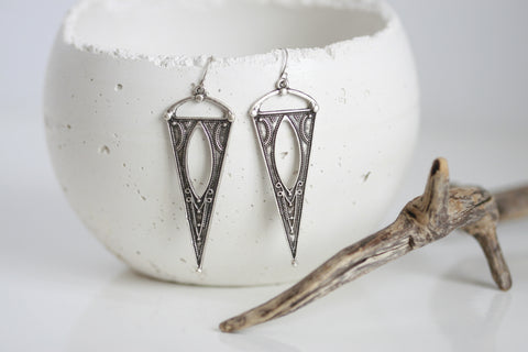 "Free Spirit" Statement Earrings | Silver Plated