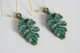 Patina Leaf Earrings | Nature Jewellery