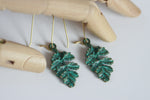 Patina Leaf Earrings | Nature Jewellery