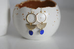 Delicate Gold Moon Earrings | Enamel