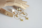 Celestial Moon & Star Studs | Statement