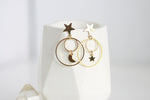 Celestial Moon & Star Studs | Statement