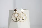 Celestial Moon & Star Studs | Statement