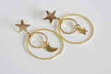 Celestial Moon & Star Studs | Statement