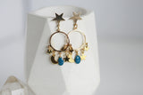 Celestial Moon & Star Earrings | Enamel