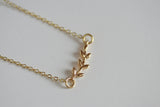 Delicate Leaf Necklace | Gold Plated