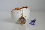 Cornflower Petal Confetti  Necklace | Blue