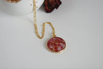 Rose Petal Confetti  Necklace | Pink