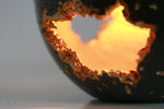 Concrete Sphere Wabi Sabi Lamp | Large