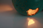 Green Wabi Sabi Concrete Sphere Lamp | Concrete Light
