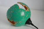 Green Wabi Sabi Concrete Sphere Lamp | Concrete Light