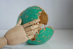 Green Wabi Sabi Concrete Sphere Lamp | Concrete Light