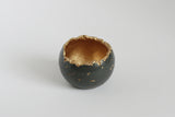 Charcoal Concrete Decorative Sphere | Concrete Planter - Kaiko Studio