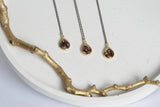 Rose Petal & Gold Leaf Necklace | Botanical Jewellery - Kaiko Studio
