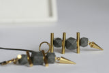 Concrete and Brass Necklace - Kaiko Studio