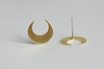 Moon Earrings | Studs - Kaiko Studio