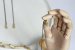 Pine Cone Necklace | Delicate Brass Necklace - Kaiko Studio