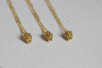 Pine Cone Necklace | Delicate Brass Necklace - Kaiko Studio
