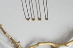 Delicate Geometric Brass Necklace - Kaiko Studio