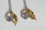 Cornflower Petal Confetti Necklace | Botanical Jewellery - Kaiko Studio