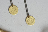 Delicate Moon Phases Stamp Necklaces - Kaiko Studio