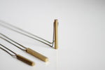 Geometric Solid Brass Bar Necklace | Unisex - Kaiko Studio
