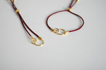 Ruby Red & Gold Bracelet | Adjustable Bracelet