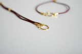 Ruby Red & Gold Bracelet | Adjustable Bracelet - Kaiko Studio