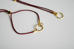 Ruby Red & Gold Bracelet | Adjustable Bracelet - Kaiko Studio