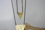 Night-Sky Brass Necklaces | Brass Triangle - Kaiko Studio