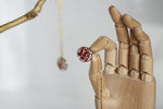 Rose Petal & Gold Leaf Necklace | Delicate Botanical Jewellery - Kaiko Studio