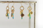 Delicate Northern Star Earrings | Beaded Jewellery - Kaiko Studio