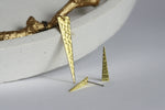 Geometric Brass Triangle Necklace & Earrings | Set - Kaiko Studio