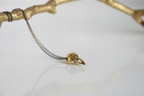Brass Bird Skull Necklace | Blackbird
