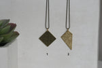 Geometric Brass Necklace - Kaiko Studio