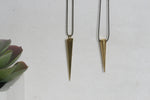 Geometric Brass Necklace - Kaiko Studio