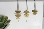 Geometric Brass "Moon" Necklaces - Kaiko Studio