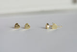 Delicate Heart Earrings | Tiny Studs - Kaiko Studio