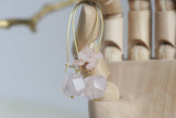 Rose Quartz Earrings  | Crystal Jewellery - Kaiko Studio