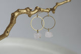 Delicate Rose Quartz Earrings  | Crystal Jewellery - Kaiko Studio