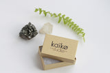 Glass and Brass Earrings - Kaiko Studio