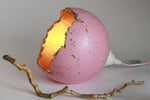 Pink Concrete Sphere Table Lamp with Edison Bulb | Concrete Light - Kaiko Studio